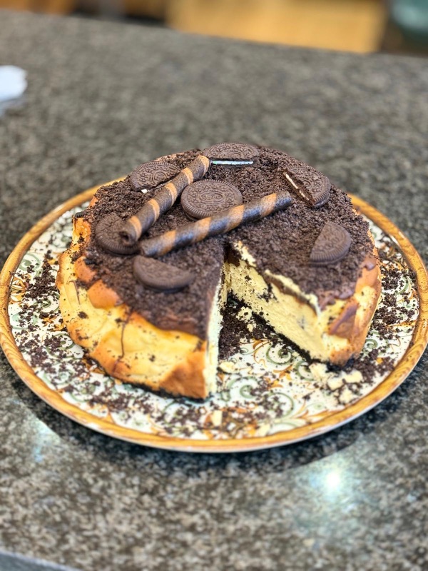 Hausgemachter Oreo-Cheesecake